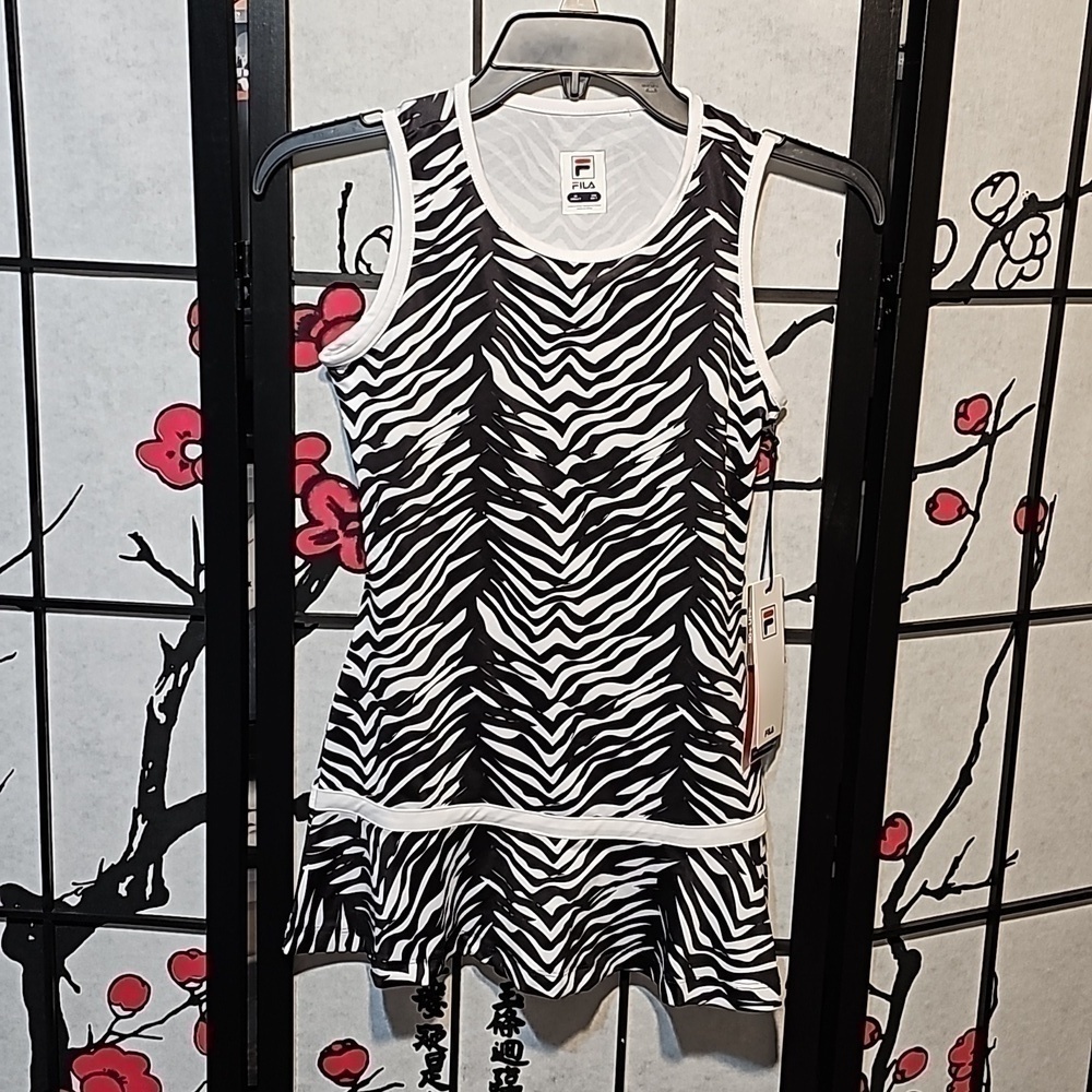 Fila Zebra Striped‎ Dress Size Small Girls Youth NWT